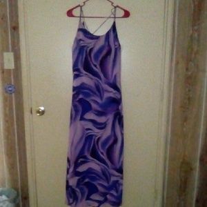 Purple flowy dress